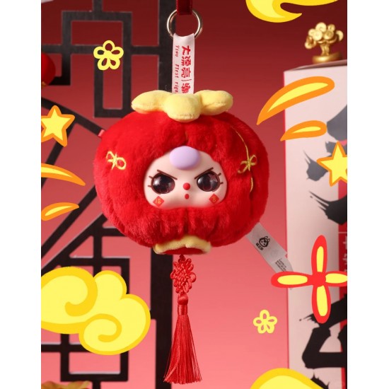 Babythree New Year's Resin-Plush Doll Keychain Blind Box - Cute Gift for Festive Gifting