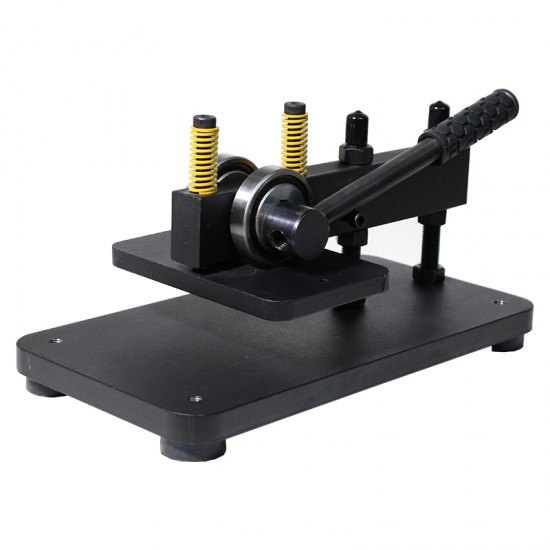Hand Tool Manual PU Leather Strap Belt Guillotine Cutter Press Punch Machine for Wallet Keychain Flower