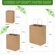 100 Pack White Gift Bags Kraft Paper Bags with Handles for Shopping 3 Size