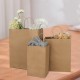 100 Pack White Gift Bags Kraft Paper Bags with Handles for Shopping 3 Size