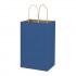 100 Pack 5.25x3.25x8 Inch Blue Kraft Paper Bags 100pcs