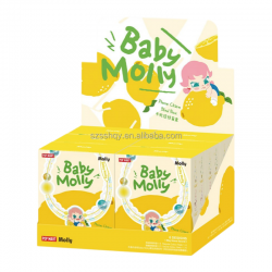 Official Pop Mart Fashion Doll Pendant Plush Toy Keychain Baby Molly Fruity Aroma Series Phone Charm Blind Box Keyring Charm Toy