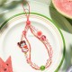 Official Pop Mart Fashion Doll Pendant Plush Toy Keychain Baby Molly Fruity Aroma Series Phone Charm Blind Box Keyring Charm Toy
