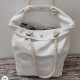 White Wholesale Large customize Natural Canvas Tote Bag Rope Handle for Travel beautiful collection bulk price bag