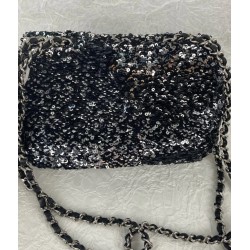 Luxurious sequined shiny handbag, cute retro brand bag wholesale, women's crossbody small bag