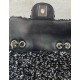 Luxurious sequined shiny handbag, cute retro brand bag wholesale, women's crossbody small bag