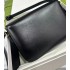 High-end manufacturer custom-made black genuine leather shoulder bag, cowhide women's bag, trendy crossbody women's bag