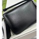 High-end manufacturer custom-made black genuine leather shoulder bag, cowhide women's bag, trendy crossbody women's bag