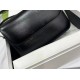 High-end manufacturer custom-made black genuine leather shoulder bag, cowhide women's bag, trendy crossbody women's bag