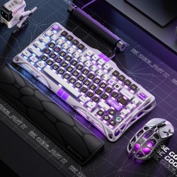 GravaStar V75 Magnetic Axis Keyboard, All-aluminum Wired Single-mode Esports Gaming, RGB 8K Report Rate, No Ashes Gray.