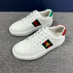 White for Crocodile Leather Casual Sneakers for Couples Breathable Comfortable Summer Shoes Genuine Leather for Winter Spring