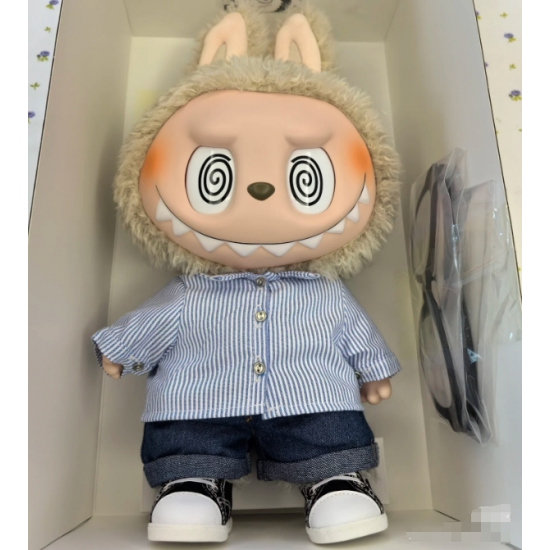 Wholesale 100%  Original POP MART 37cm Labubu Flip with Me Figure Vinyl Face Plush Doll Large Animal Figure Model Cute Doll