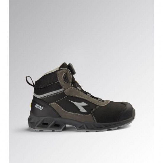 SHARK STABLE Impact Leather Quick Mid S3S FO SR SC ESD Safety Shoes DIADORA