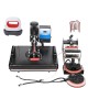7 in 1 Combo Sublimation Heat Press Machine Mini Heat Press for Mug Phone Case Keychain T Shirt Hat Dish Printing