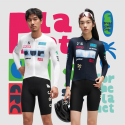 GRC Spring Summer CMYK Colorful Long Sleeves Cycling Clothes Mtb Mountain Dirt Bike Cycling Jersey