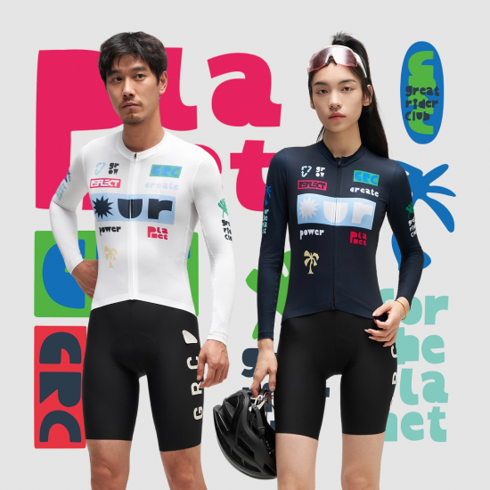 GRC Spring Summer CMYK Colorful Long Sleeves Cycling Clothes Mtb Mountain Dirt Bike Cycling Jersey