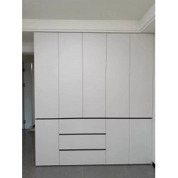 Thickened Solid Wood Freestanding Wardrobe - 60cm Deep Bedroom Storage Cabinet, Home Full-House Closet for Clothes Organizing