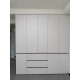 Thickened Solid Wood Freestanding Wardrobe - 60cm Deep Bedroom Storage Cabinet, Home Full-House Closet for Clothes Organizing