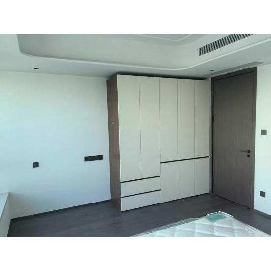 Thickened Solid Wood Freestanding Wardrobe - 60cm Deep Bedroom Storage Cabinet, Home Full-House Closet for Clothes Organizing