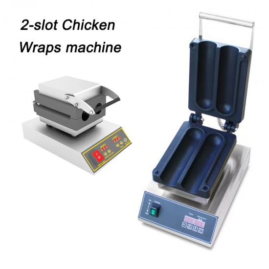 Commercial Electric Non-Stick Chicken Burrito Baker Machine Mexico Chicken Wraps Toaster and Barbecue Waffle Maker