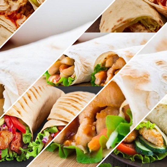 Commercial Electric Non-Stick Chicken Burrito Baker Machine Mexico Chicken Wraps Toaster and Barbecue Waffle Maker