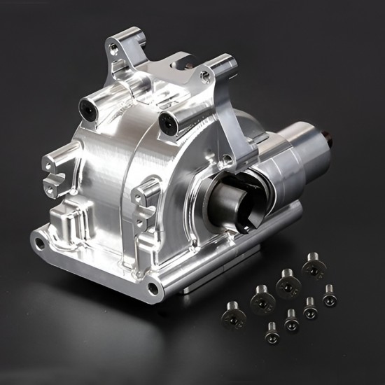 Upgrade Spare Parts Kit CNC Metal Front Rear Differential Gearbox Gear Box for Rofun Rovan 1/5 LT RC Car Truck 87170 87171