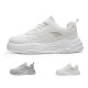 2025 New Style Men's White Shoes Casual Height Increase PU Upper Men Designer Sneakers