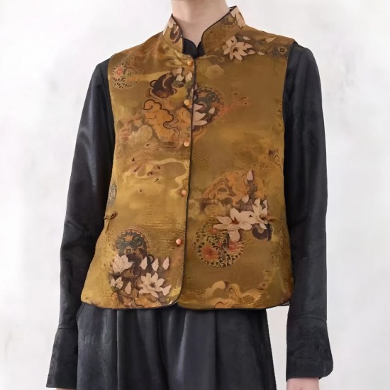 Women's Cheongsam/Qipao Traditional Chinese Clothing Breathable Silk Inner/Outer Wear for Autumn Daily Use