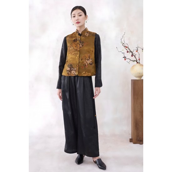 Women's Cheongsam/Qipao Traditional Chinese Clothing Breathable Silk Inner/Outer Wear for Autumn Daily Use