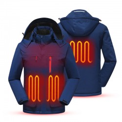Custom Logo Electric Heated Jacket Men Women Winter Battery Heated Jacket