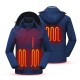Custom Logo Electric Heated Jacket Men Women Winter Battery Heated Jacket