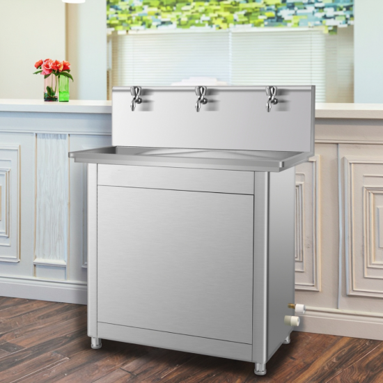 Cheap Floor Standing Boiling 3 Taps Industrial Hot Water Dispenser Heating Water Machine Indoor for Factory