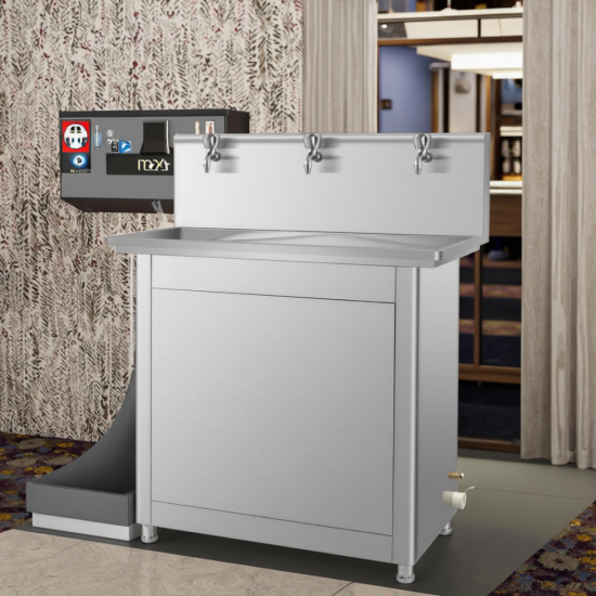 Cheap Floor Standing Boiling 3 Taps Industrial Hot Water Dispenser Heating Water Machine Indoor for Factory