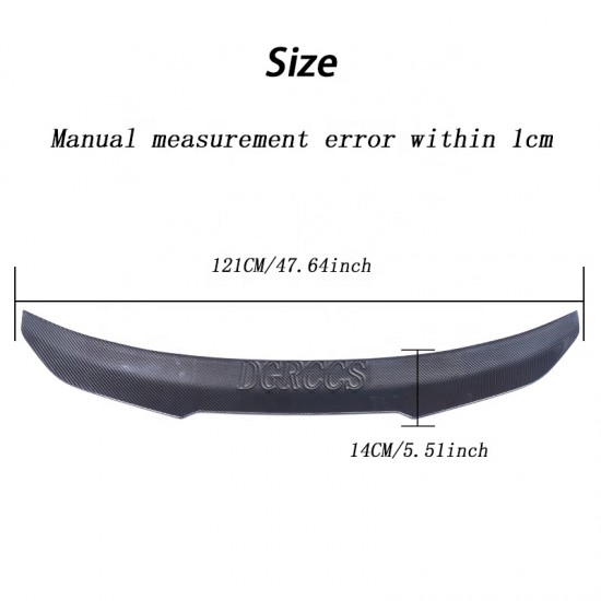 For BMW 4 Series G22 Coupe&M4 G82 PSM Style Dry Carbon Fiber Rear Spoiler Trunk Wing 2020-2025