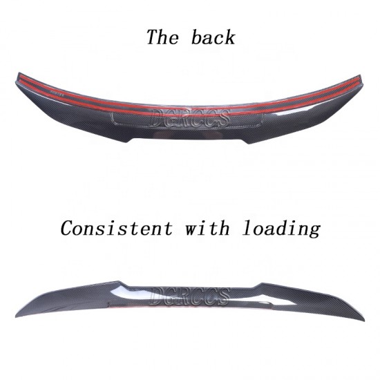 For BMW 4 Series G22 Coupe&M4 G82 PSM Style Dry Carbon Fiber Rear Spoiler Trunk Wing 2020-2025