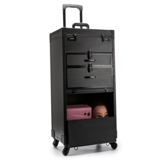 Large Double-Password Toolbox for Beauty Salons New Stylist Trolley with Hairdressing Tools Personal Care Product