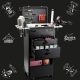 Large Double-Password Toolbox for Beauty Salons New Stylist Trolley with Hairdressing Tools Personal Care Product