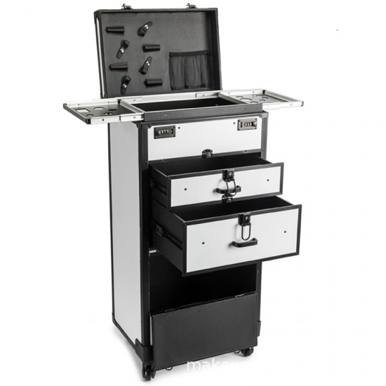 Large Double-Password Toolbox for Beauty Salons New Stylist Trolley with Hairdressing Tools Personal Care Product