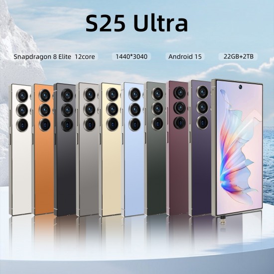 New S25 Ultra 22GB+2TB Best Selling S25 ultra 5G Smartphone 2025 New Android 15 6.9 Inch Gaming 5G WIFI S25 ultra Smart Phones