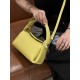 Women's Top Layer Cowhide Leather Handbag Single Shoulder Crossbody Hanging Ear Series Fashionable Eaves Bag
