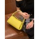 Women's Top Layer Cowhide Leather Handbag Single Shoulder Crossbody Hanging Ear Series Fashionable Eaves Bag