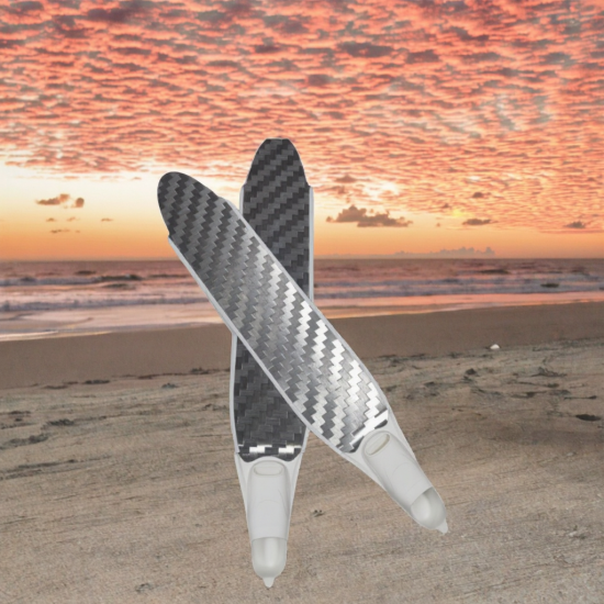 Professional Adult Diving Fins High Quality 12K Carbon Fiber Blade 1 Meter Long for Freediving