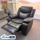 Modern European Recliner Sofa New Single Leather Manual Leather Manicure Chair Multifunctional Rocking Massage for Living Room
