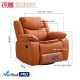 Modern European Recliner Sofa New Single Leather Manual Leather Manicure Chair Multifunctional Rocking Massage for Living Room