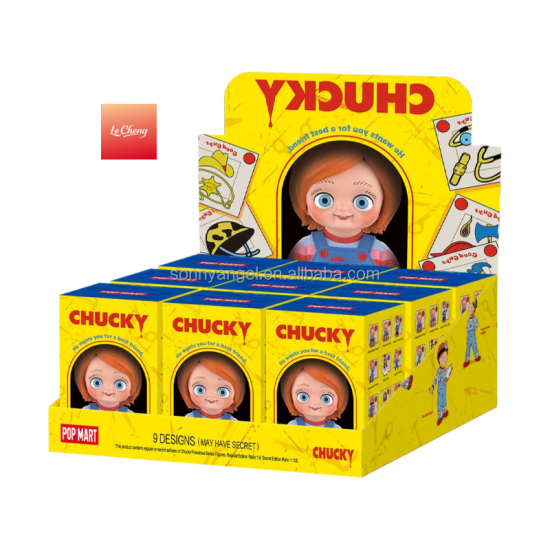 POPMART Original Limited Chucky Franchise Series Figures Series Vinyl Plush Hand-made Blind Box Christmas and Halloween Gifts