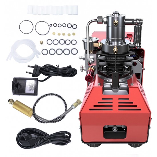 TUXING Auto Stop 300bar New Design 4500Psi 30Mpa 110V 220V High Pressure Outdoor PCP Hunting Air Compressor for Paintball Game