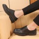 Oxford shoes - men's genuine leather lace-up comfortable trendy business formal men's leather shoes