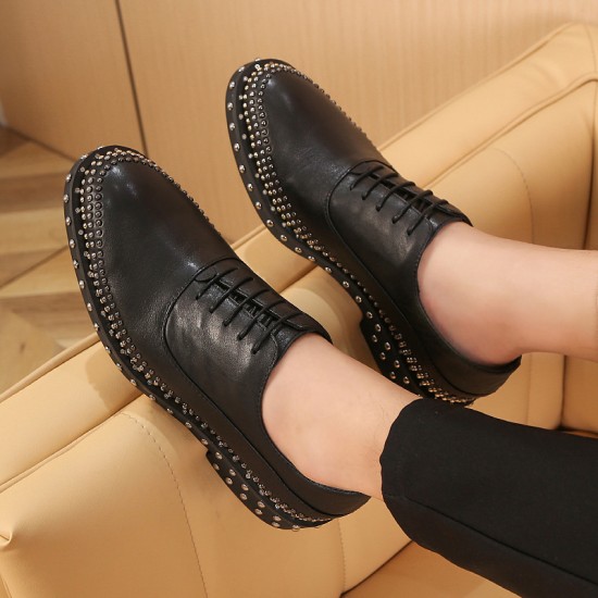 Oxford shoes - men's genuine leather lace-up comfortable trendy business formal men's leather shoes