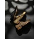 New trendy shoes - 202 durable leather thick-soled low-heeled fashionable retro men's leather shoes