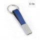 USB Blue Leather Keychain Thumb Drive 1GB Capacity Micro USB USB Type-C 2.0 Interfaces Engraved Logo Packaged Gift Box New